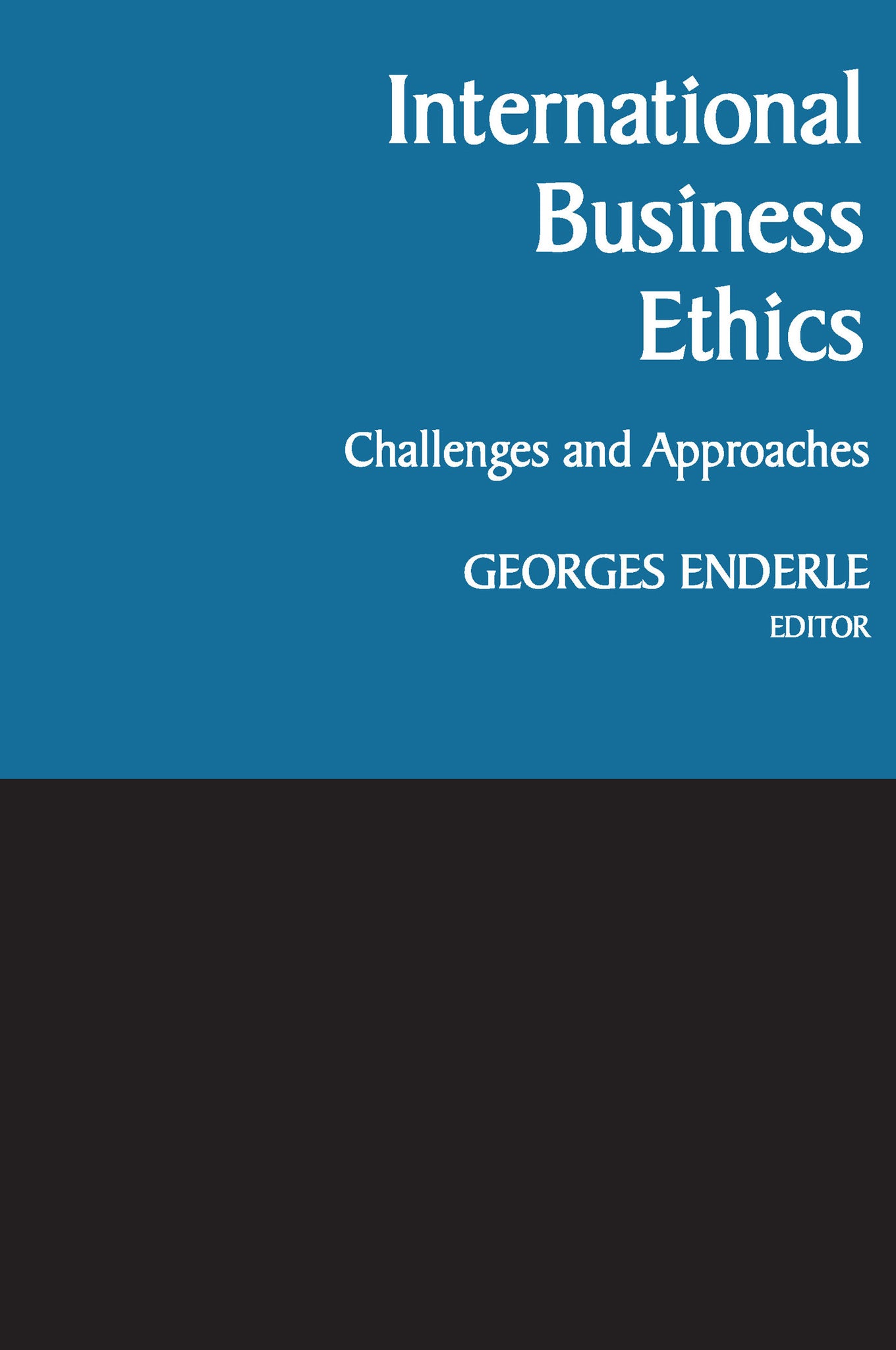Cover image for International Business Ethics ISBN 9780268012137
